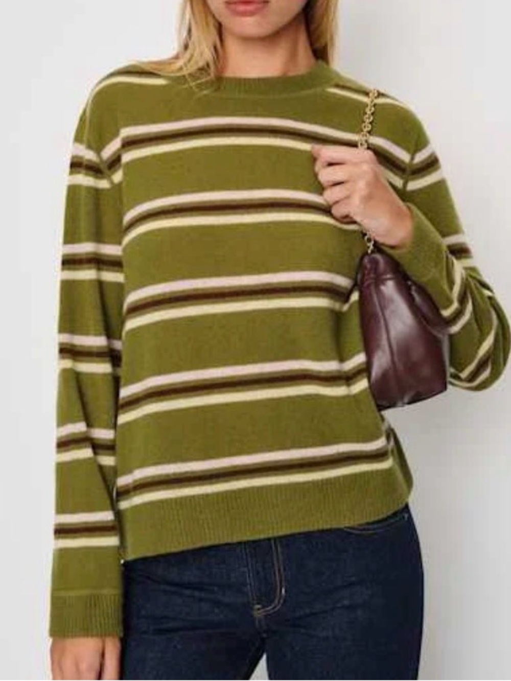 Reformation Cashmere Boyfriend Sweater NEW NWT